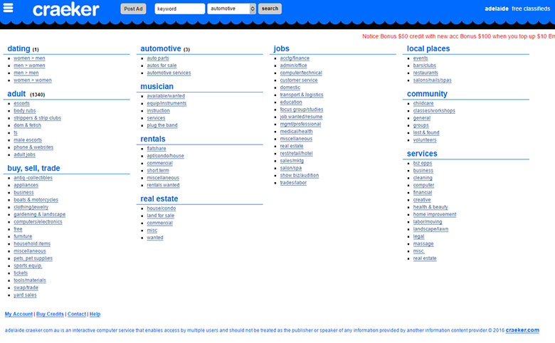Craeker 澳洲分類信息網(wǎng)